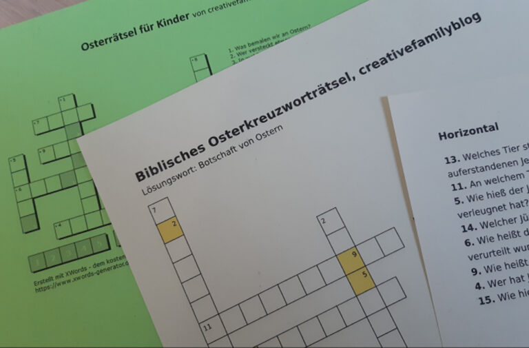 Abwandlung Variante Kreuzwortratsel
