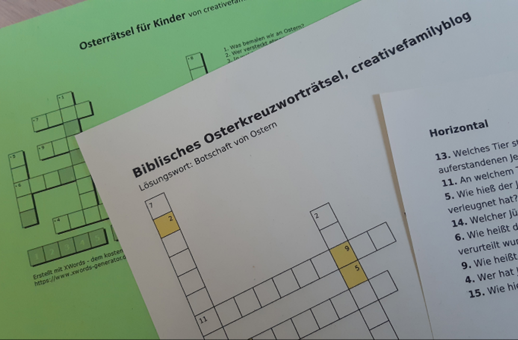 kreuzworträtsel erstellen