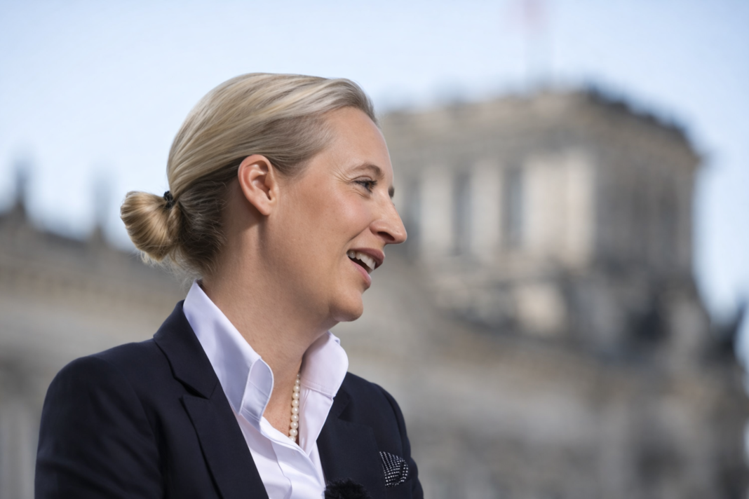 Was ist mit dem rechten Ohr von Alice Weidel